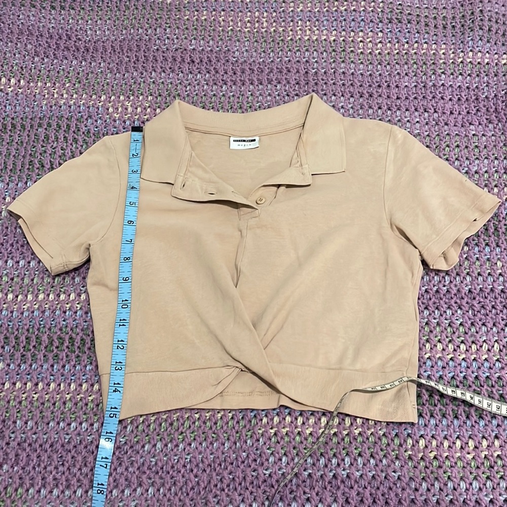 NWOT ASOS Noisy May cropped polo!